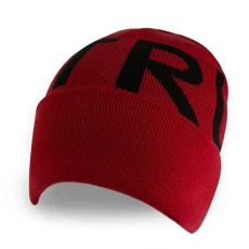 Block Letters Watch Cap - Red - Block Letters Watch Cap - Red -