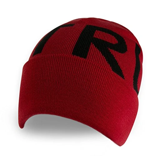 Block Letters Watch Cap - Red -