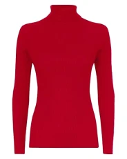 BloomFashion® Womens Polo ROLL Neck TOP Ladies Long Sleeves Ribbed Stretchy Turtle HIGH Neck Jumper Pull Over Sweater UK Red BloomFashion® Womens Polo ROLL Neck TOP Ladies Long Sleeves Ribbed Stretchy Turtle HIGH Neck Jumper Pull Over Sweater UK Red
