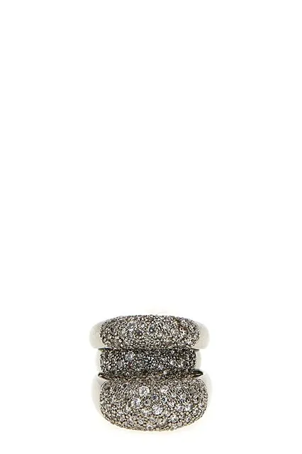 Blow Up Solar Crystal ring - Silver