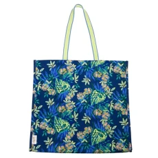 Blue and Green Large Eco Tote, Market Shopper Bag, Oversize Reusable Grocery Tote with Comfortable Shoulder Straps, 13.5" x 14", (The Hottest Spot Navy), The Hottest Spot Navy Blue and Green Large Eco Tote, Market Shopper Bag, Oversize Reusable Grocery Tote with Comfortable Shoulder Straps, 13.5" x 14", (The Hottest Spot Navy), The Hottest Spot Navy