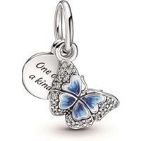 Blue Butterfly Drop Charm