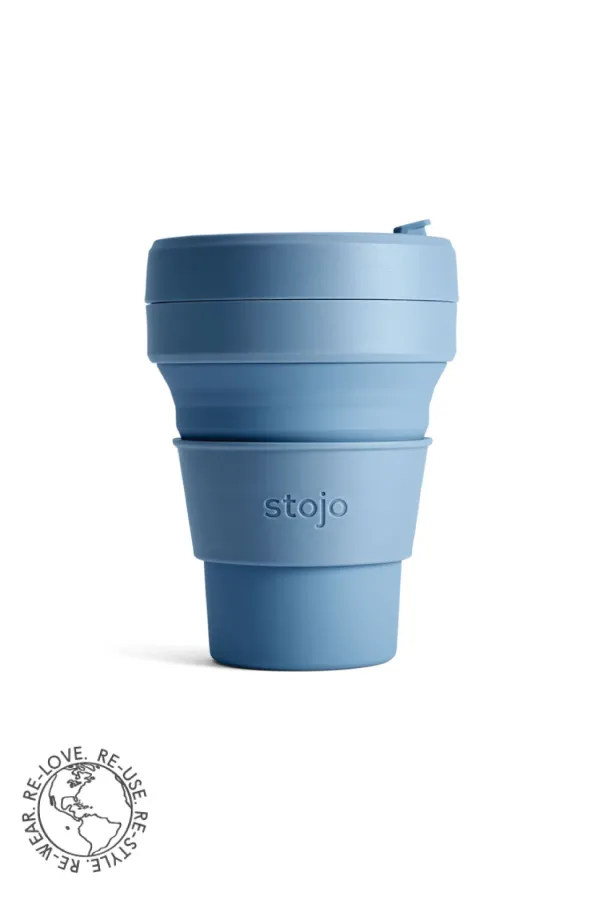 Blue Collapsible Coffee Cup