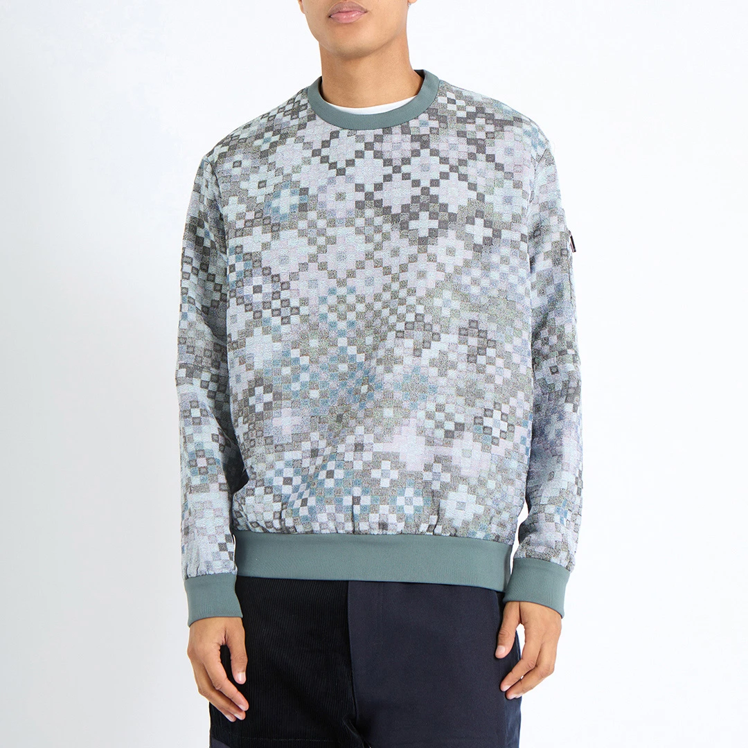 Blue Jacquard Jumper