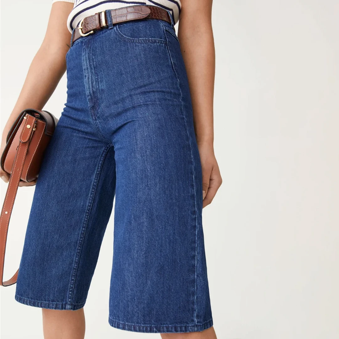 Blue Linda Denim Culottes