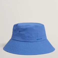 Blue Logo Detail Bucket Hat
