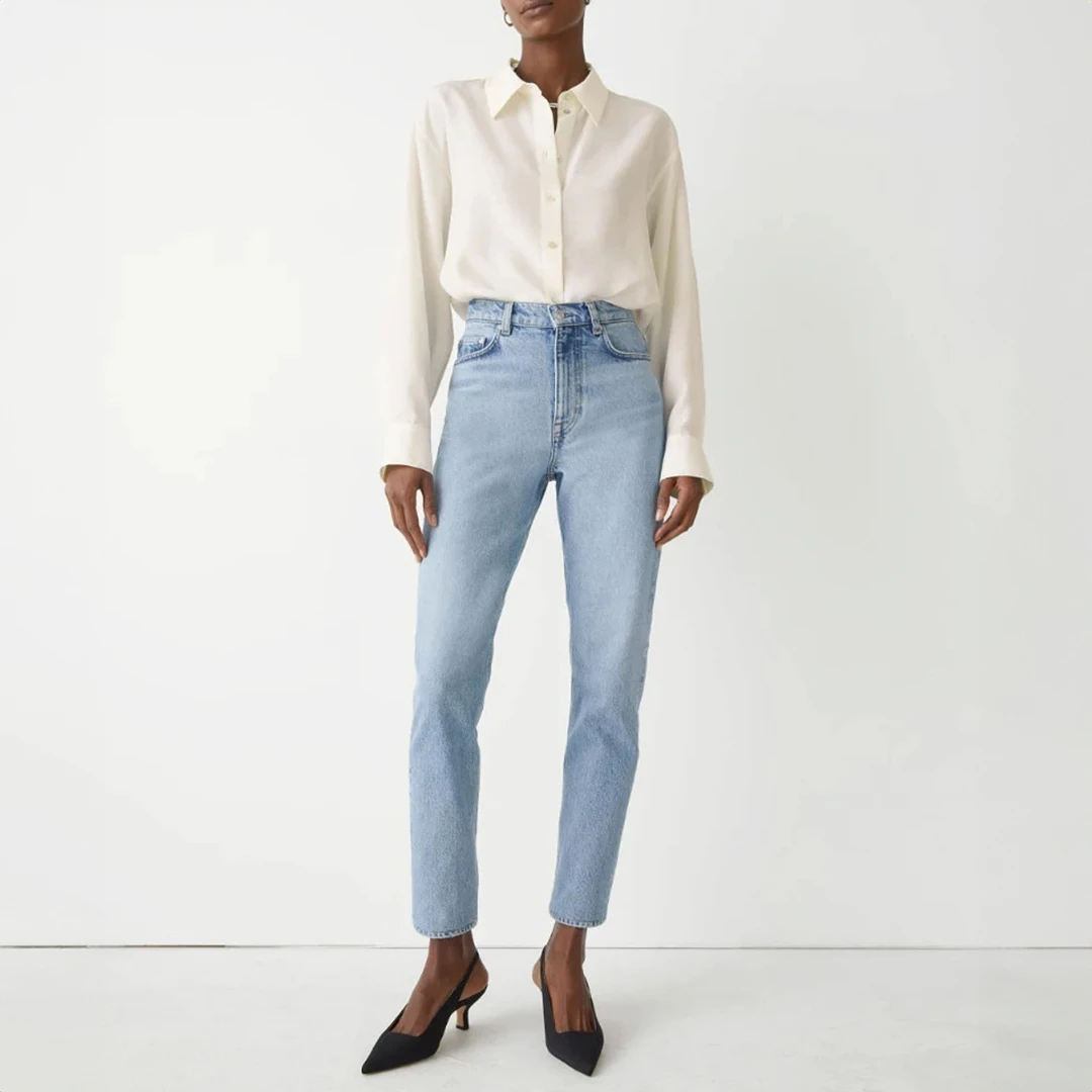 Blue Mid Rise Jean