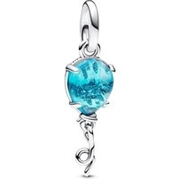 Blue Murano Glass Balloon Dangle Charm