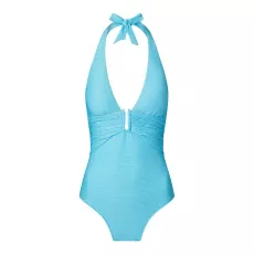 Blue Nungwi Beach U-Bar Halterneck Swimsuit