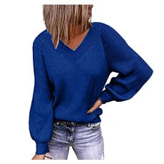 Blue Polo Neck Jumpers for Women UK Halloween Jumpers for Women UK Long Sleeve Plus Size Oversized Chunky Knit Tunic Tops Women Jumpers Oversized Graphic Knitted Sweater Todays Offers Special Deals