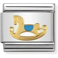 Blue Rocking Horse Charm