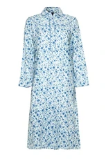 Blue Sea Womens Wyncette Cotton Nightdress-Blue-OS/20-22 42-44