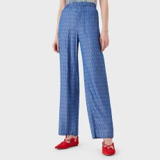 Blue Sparkle Straight Leg Trousers ulti Blue Sparkle Straight Leg Trousers ulti