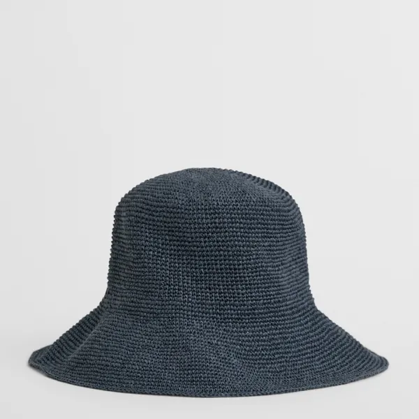 Blue Straw Hat - Size L/XL
