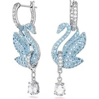 Blue Swan Drop Earrings