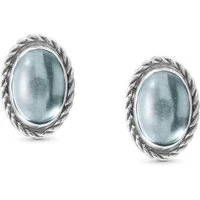 Blue Topaz Silver Earrings