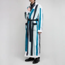 Blue/White Print Dressing Gown ulti