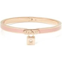 Blush & Gold Padlock Bangle - Gold