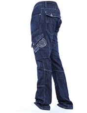 BNWT Designer Branded Heavy Duty Multi Pocket Dark Cargo Combat Denim Jeans Pants All Waist & Leg Sizes Darkwash 34W X 32L BNWT Designer Branded Heavy Duty Multi Pocket Dark Cargo Combat Denim Jeans Pants All Waist & Leg Sizes Darkwash 34W X 32L