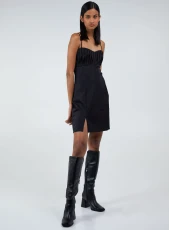 Bodycon Dress With Split Black Bodycon Dress With Split Black
