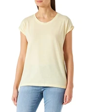 Bodywear Women's Everyday Cotton NW OCS Shirt sslv Pajama Top, Opaque, Pastel Yellow 2, 38 Bodywear Women's Everyday Cotton NW OCS Shirt sslv Pajama Top, Opaque, Pastel Yellow 2, 38