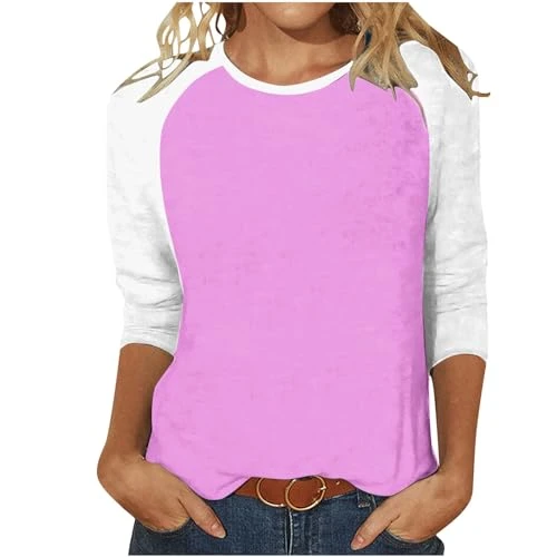 Boho Top for Women 2024 Womens 3 4 Sleeve T Shirts Womens Tops 3 4 Sleeves Womens Summer Clothes 2024 Womens Printed T Shirts Womens T Shirt with Pattern Mens Quilted Jackets Sale