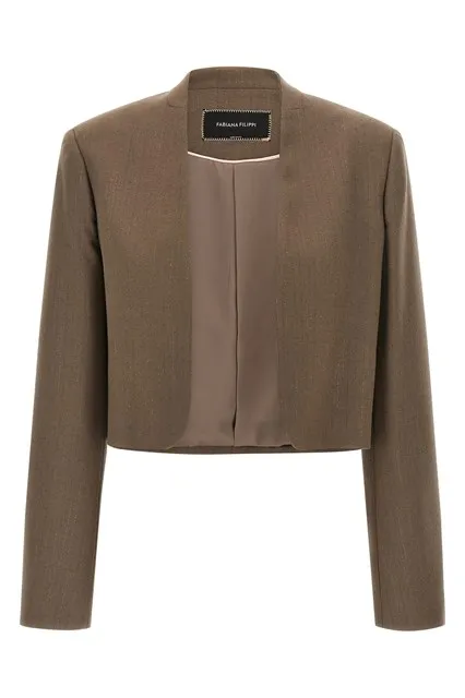 Bolero blazer - Brown