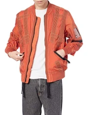 - Bomber Jacket - J-Olive 42K, Size: L, orange, L
