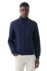 Bomber Jacket Windbreaker Blue Bomber Jacket Windbreaker Blue