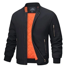 Bomber Jackets Mens Lightweight Cambat Tactical Jacket for Men Snow Outdoor Thermal Coat Men Winter Motorcycle Jacket with Mulit Pockets Black