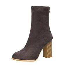 boot taker offer Women's Warm Plus Size Casual Flat Shoes Wedges Ankle Short Boots Women's Boots & Booties Low Heel ladies shoes size 6 wide fit shoes womens mens black shoes
