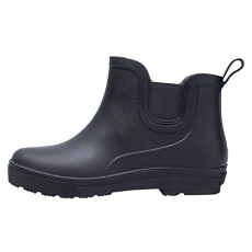 Boots Women Non-Slip Removable with Cotton Inner Rain Boots Outdoor Rubber Waterproof Shoes Women's Shoes Summer Wellington Boots for Outdoor Sports, black, 8 UK