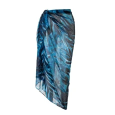 Bora Bora Pareo Swimsuit/Swimwear Cover Up Beach Dress -(One Size, Blue)