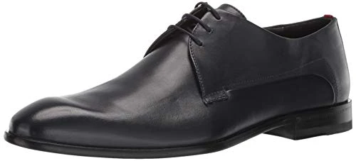 BOSS  Men's Appeal Derby Leather Dress Shoe Oxford, Dark Blue, 8.5 UK