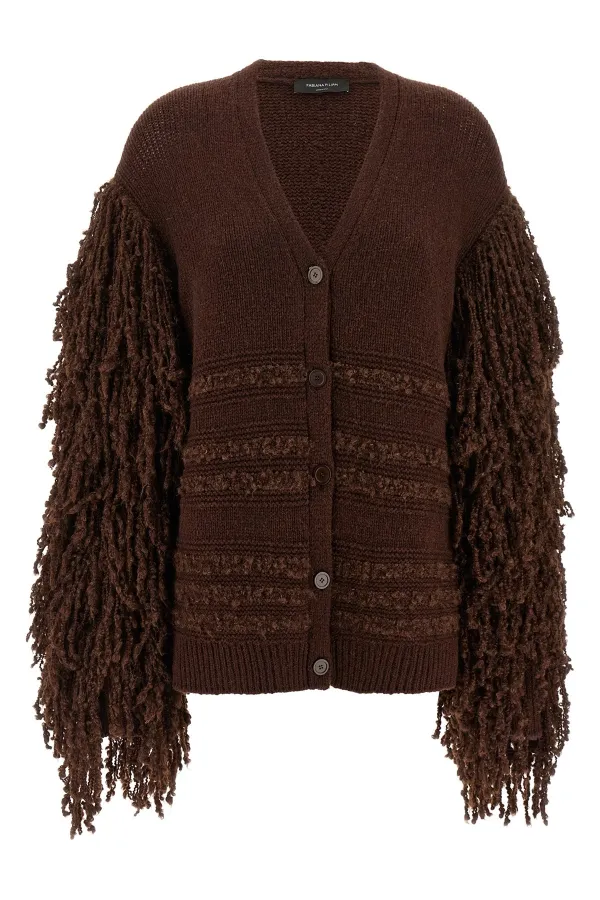 Boucl Fringed Cardigan