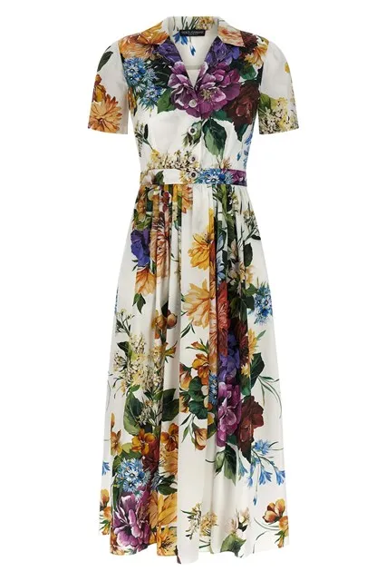Bouquet print dress - Multicolor