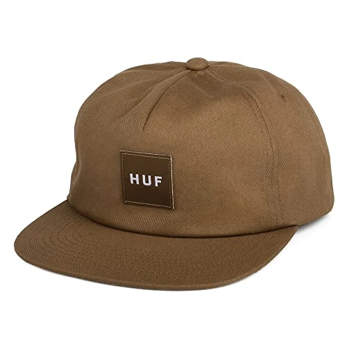 Box Logo Unstructured Snapback Cap - Brown One Size