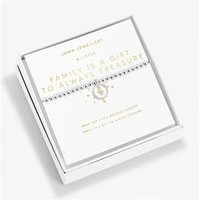 Boxed A Little Family Is A Gift Bracelet - Silver