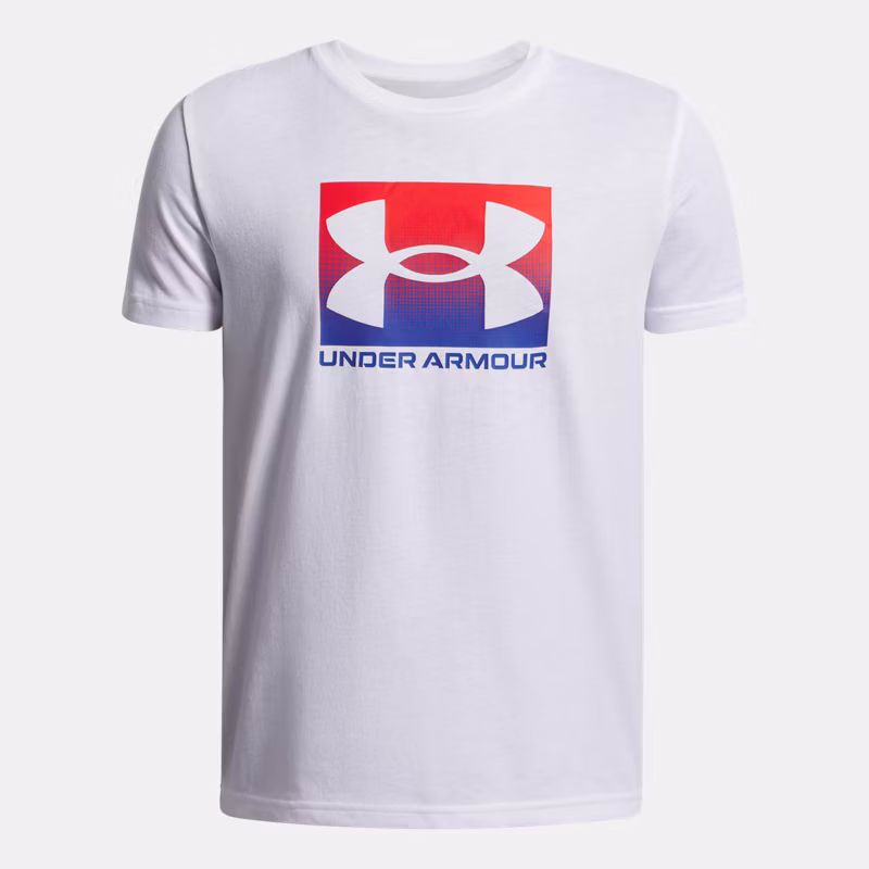 Boxed Sports Boys Short Sleeve White / Royal YXL (63 - 67 in)