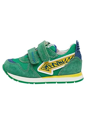 Boys Crunch Vl. Gymnastics Shoes, Green Green Yellow Light Blue 1f35, 4 UK