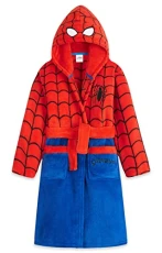 Boys Dressing Gown, Fluffy Dressing Gown (4-5 Years, Red/Blue)