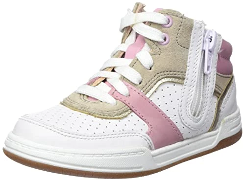 Boy's Girl's Fawn Peak T Sneaker, Pink Leather, 4.5 UK Child