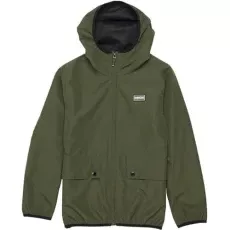 Boys Kenetic Hooded Showerproof Lightweight Anorak Coat Jacket in Green Size XXL 14-15 Years