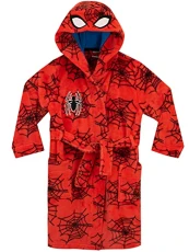 Boys Spiderman Dressing Gown Red Age 2 to 3 Years