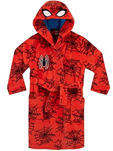 Boys Spiderman Dressing Gown Red Age 2 to 3 Years