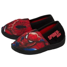 Boys Spiderman Light Up Flashing Slippers Kids Slip On Mules Childrens House Shoes 12 UK Child Red