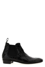 Braided Leather Ankle Boots Size