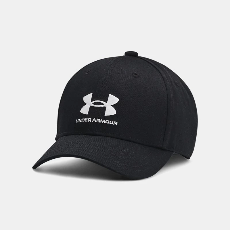 Branded Boys Adjustable Cap Black / White OSFM