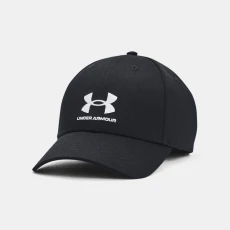 Branded Mens Adjustable Cap Black / White OSFM