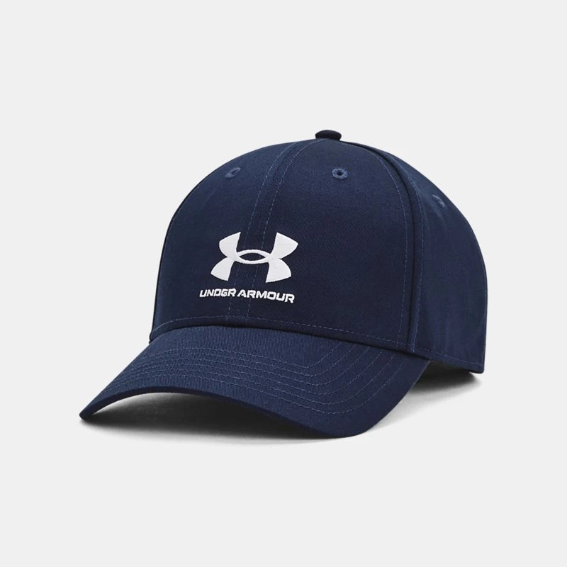 Branded Mens Adjustable Cap Midnight Navy / White OSF Blue